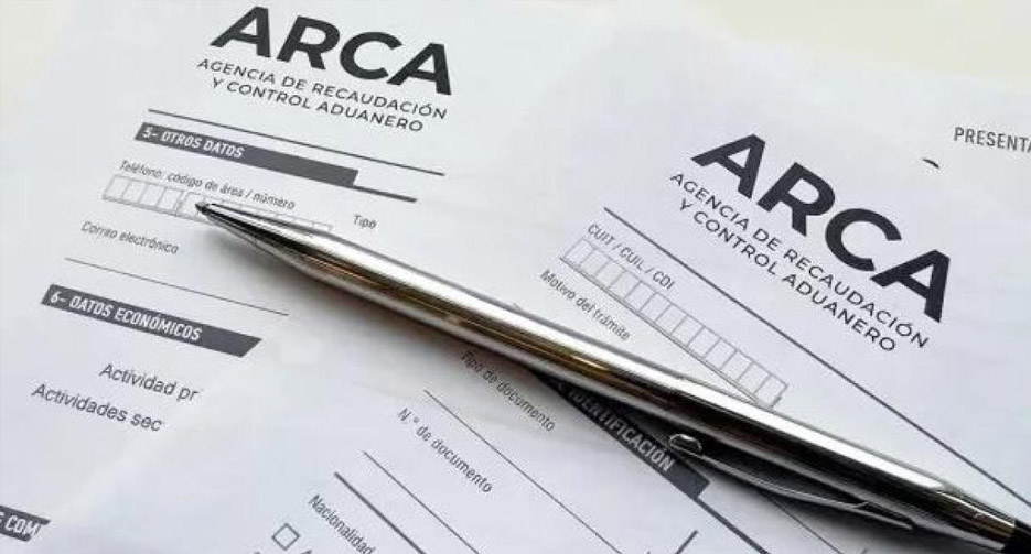 ARCA, control de recaudación. Formularios